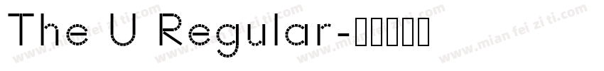 The U Regular字体转换